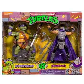 Algne Mängukaaslane Klassikaline Donatello Vs Shredder ninjas liigutatav kilpkonnad Tegevus Joonis 2-Pack mudel mänguasi 