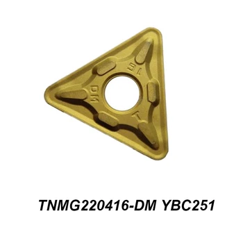 Algne TNMG 220416-DM TNMG220416-DM YBC251 Töötlemine Terasest Kolmnurkne Igav Lõikur CNC Vahend Välise Toite Omanik Karbiid
