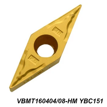 Algne VBMT 160404 160408 VBMT160404-HM VBMT160408-HM YBC151 Erilist Terase Töötlemine CNC Milling Cutter Sisesta Karbiid
