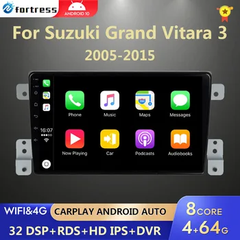 Android 10 Auto Raadio Suzuki Grand Vitara 2005 3 2012 2013 2014 2015 Multimeedia Mängija, Navigatsiooni GPS-i 2 Din Stereo-DVD