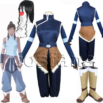 Anime Avatar Legend of Korra Cosplay Kostüüm Hooaeg 4 Avatar Viimati Airbender Korra Cosplay Kostüüm Täielik komplekt