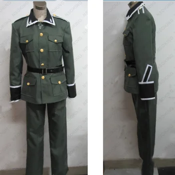 Anime Axis Powers Hetalia APH Ludwig Saksamaa sõjaväevormi Cosplay Kostüüm Custom Made