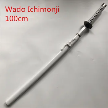 Anime Cosplay 1:1 Wado Ichimonji Zoro Mõõk Relva Relvastatud Katana Espada Puit Ninja Nuga Samurai Mõõk Prop Mänguasjad 100cm
