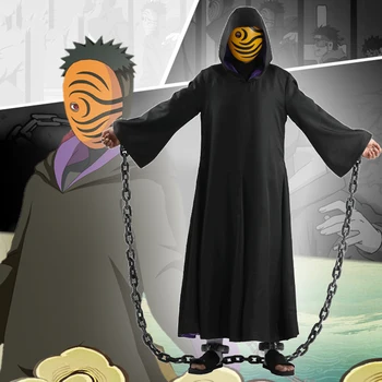 Anime Koomiks Cosplay Kostüümid Uchiha Obito Tobi Cosplay Kostüüm Musta Joped Vormirõivad, Sobib Riided ninja Kannab Riided Kuum