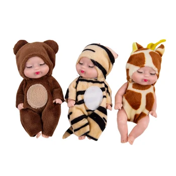 Armas Loom Baby Doll 3.5 tolline Deer/ Bee/ Karu Magada Beebi Simuleeritud Uuestisündinud Baby Doll Laste Mänguasja Riided