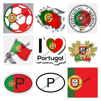 Armastus Portugali Lipu Decal Kleebis Portugali Jalgpalli Patriootliku Kleebised Kodu Uhkus Reisi-Auto Truck Van Kaitseraua Aknas Auto Decal