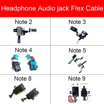 Audio Jack Flex Kaabel Samsung Galaxy Märkus 2 3 4 5 6 8 9 Kõrvaklappide Pistikupesa Port Flex Lint Remont, Varuosad