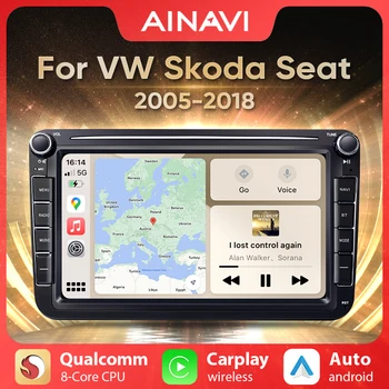 Autoraadio Android 10 VW Volkswagen Polo/Tiguan/Golf 6/Passat b7/b6/Jetta/Skoda/Octavia 2 Asukoht CarPlay Multimeedia Mängija 48EQ