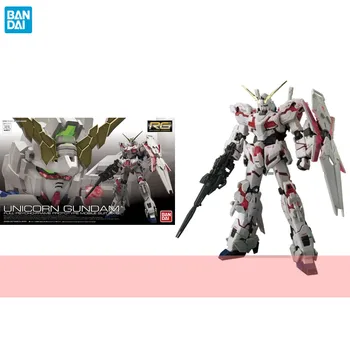 Bandai Originaal Gundam Model Kit Anime, Joonis, RG 1/144 RX-0 Gundam Unicorn Tegevus Joonis Koguda Kogumise Mänguasjad Kingitus Lastele