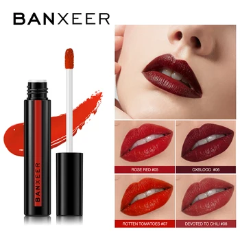 BANXEER Lipgloss Virvendama 8 Värvi Vedelik Niisutav Huulepulk Nr Matt huuleläige Meik Veekindel Huule Make up Kosmeetika
