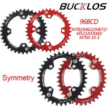 BUCKLOS Chainring Ring 96bcd Ovaalne chainwheel sümmeetriline Kitsas lai Shimano vänt 32/34/36/38T Bike osad