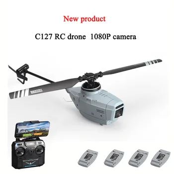 C127 2.4 GHz RC Undamine Kaamera 1080P 6 Telg, Wifi Helikopter lainurk Kaamera Ühe Prop Aileronless Undamine RC Mänguasi