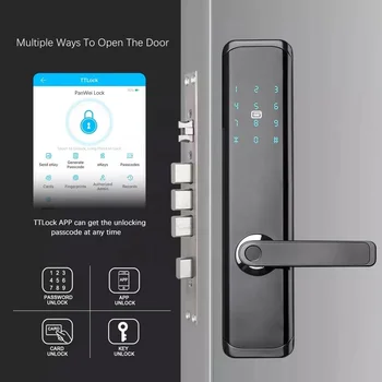 Cerradura Inteligente Kodu Veekindel Alexa Sõrmejälje Elektrooniline Värav ttlock App Smart Lock