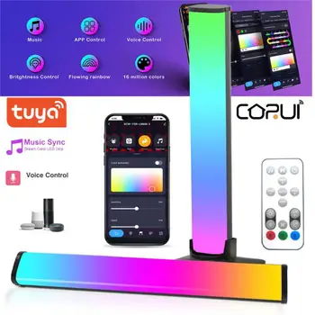 CORUI Tuya WiFi LED Pikap Valgust RGB Heli Kontroll Lamp Muusika Rütmi Tuled TV Arvuti Desktop Light Toetada Alexa Google Kodu