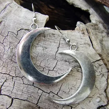 Crescent Moon kõrvarõngad mystic gooti ehted Kuu nõid keldi Pagan Wiccan luna Kuu faas witchy Jumalanna Mood naine kingitus