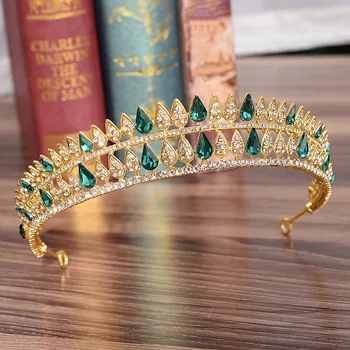 DIEZI 5 Värvi korea Luksus Crown Pulmakleidid Juuksed Tarvikud Crystal Kroonid Tiaras Diadem Tüdrukud Headpiece Peapaelad