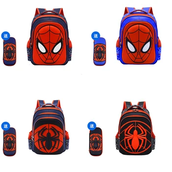 Disney Spider-Man Bacpack Cartoon Laste Kott Anime Spiderman Mustriga Seljakott Kooli Kotti Lasteaed Seljakott Lastele Kingitused