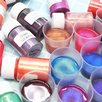 DIY pärlmutterläiget tekitavad Pulber Pigment Epoksüvaik Hallituse Pintsliga DIY Crafts Värvaine Värvi Vaik Ehted Tegemise 10G