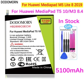 DODOMORN HB2899C0ECW Aku Huawei MediaPad T5 10/M3 8.4 AGS2-L09 AGS2-W09 AGS2-L03 AGS2-W19 +Tracking Number