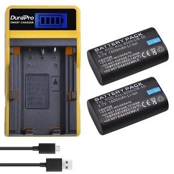 DuraPro 2PC 1600mAH KLIC-8000 KLIC 8000, DB-50 Li-ion Aku + LCD USB Laadija KODAK Z612 Z712 Z812 ON Z1085 digitaalkaamerad
