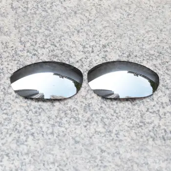 E. O. S Polariseeritud Täiustatud Asendamine Läätsed Oakley Monster Koer Päikeseprillid - Silver Chrome Polariseeritud Peegel