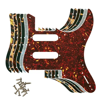 Fei Mees Custom Kitarr Parts - For MIJ Jaapan, YAMAHA PACIFICA 112V Elektri Kitarri Pickguard Nullist Plaat Leek Muster