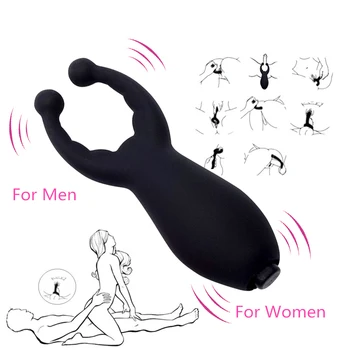 G-Spot Stimulatsiooni Vibraator Mehed Naised Silikooni Eesnäärme Massaaž Vibratsiooni Clip Intiimne Kaupade Erootilise Sugu Mänguasi Mees Naine