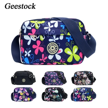 Geestock Naiste õlakott Mood Trükkimine Crossbody Messenger Bag Naiste Nailon Valgus-kaasaskantav Telefon Taskus Väike Käekott