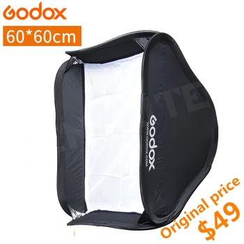 Godox 60*60cm Flash Hajuti, Foto Stuudio Softbox Pehme Kast Speedlite Välgu Valgust ilma S-tüüpi Kahveldus Bowen Omanik