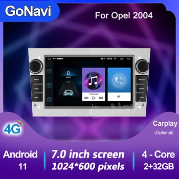 GoNavi Android 11 Auto GPS-MÄNGIJA Opel Astra H 2004 Vectra Vauxhall Antara Zafira Corsa C D Vivaro Meriva Veda Carplay Raadio