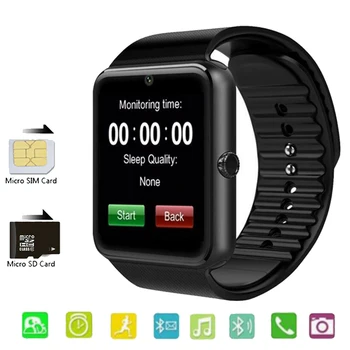 GT08 Smart Kellad Kella Sünkroonimine Teavitaja Toetada Sim-TF Kaart Bluetooth-Android Telefon, Kell, Kaamera, Sport Smartwatch