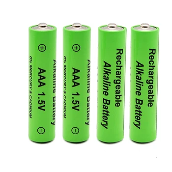 GTF100% 4tk Uued AAA Aku 2100mah 1,5 V Alkaline AAA laetavat akut puldiga Mänguasja valgus Batery