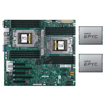 H11DSi-NT Emaplaadi +2x AMD EPYC 7601 32 Südamikud CPU Kuni 3,2 GHz SP3