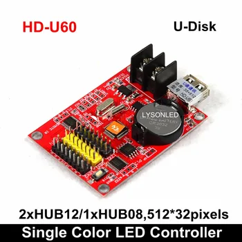 HD-U60 P10 U-disk Ühe Dual Värvi LED Programmeeritav Märk Töötleja