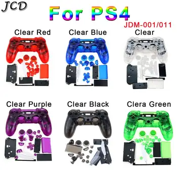 JCD PS4 Töötleja Kohandatud Selge Täis Eluaseme Gamepad Koorega Juhul Nuppude Kate Kit Asendaja PS4 V1