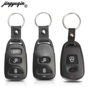 jingyuqin 10tk Jaoks Hyundai ja Kia Carens Remote Keyless Entry Kate nii Uue Key Shell Fob 2/3/4 Nuppu Asendamine