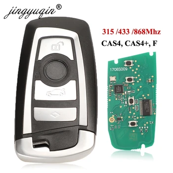 jingyuqin 5tk 315/433/868Mhz Smart Remote Key KeylessGo BMW 3 5 7 Seeria 2009-2016 CAS4 F Süsteemi KR55WK49863 pcf7945