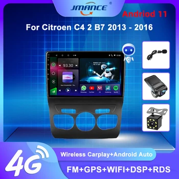 JMANCE Jaoks Citroen C4 2 B7 2013 - 2016 Auto Raadio Ai Hääl, Multimeedia ja Video Mängija, Navigatsiooni GPS Android auto Nr 2din 2 din dvd