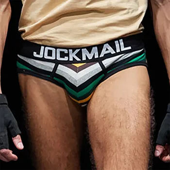 JOCKMAIL muster meeste aluspesu seksikas madal vöökoht püksikud Boxer hingav puuvillane mees underpant spordi-vabaaja püksid