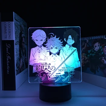 Kahe Tooni Värvikas Manga Akrüül Lamp Anime, Joonis 3d LED Night Light Lubas Neverland Sünnipäeva Kingitus Magamistuba Decor Light