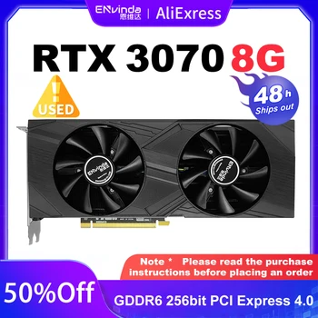 Kasutada ENVINDA RTX3070 8G GDDR6 256bit PCI Express GPU 4.0 x16 Rtx3070 8g Graafika Kaardi Gamingg Video Kaart Lauaarvuti Kaart