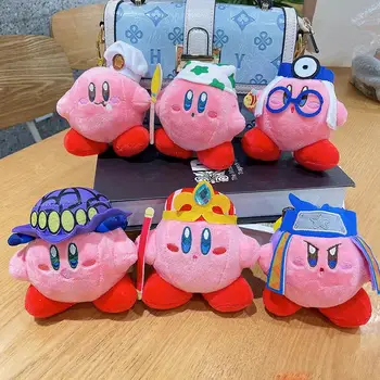 Kawaii Star Kirby Palus Mänguasjad Anime Pehme Täidisega Loomade Doll Koolikotti Ripats Decor Sünnipäeva Kingitus Lastele Juhuslikult Üks 11Cm