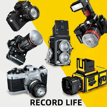 KES Ideid Kaamera Mini Blocks komplekti Retro digikaamerad Koguja Mudel, Hoone Plokid, Tellised, Lapsed Poiste Mänguasjad Sünnipäeva Kingitused