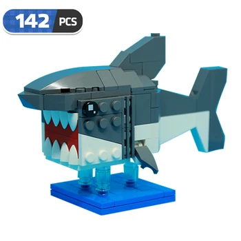 KES Shark Mänguasi Brickheadz Mehaaniline Kala ehitusplokid Mere Loomi, Tellised Loominguline Sünnipäeva Poisid Kingitused, Haridus Mänguasjad