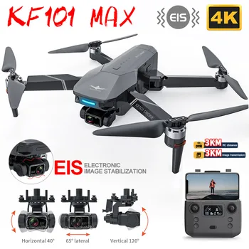 KF101 Max GPS Undamine 4K Professionaalne 8K HD EIS Kaamera 3-Telje Gimbal Harjadeta Mootor RC Kokkupandav Quadcopter RC 3KM, Kaugus