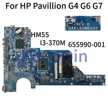 KoCoQin sülearvuti Emaplaadi HP Pavillion G4 G6 G7 G4-1000 G6-1000 I3-370M Emaplaadi 655990-001 655990-501 DAR18DM86D0 HM55