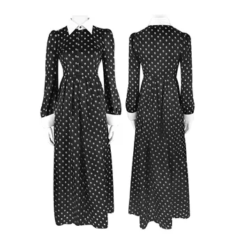 Kolmapäev Addams Kleit Täiskasvanud Naiste Vintage Must Gooti Ühes Tükis Kleidid kolmapäev Addams Cosplay Varustus