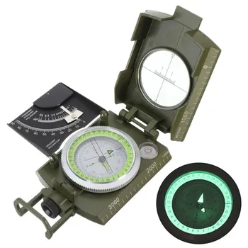 Kvaliteetne USA Kompass Väljas Reisi Seiklus Kompass Skaala kvaliteedimõõdik Kallak Arvesti Helendav Luup Kompass