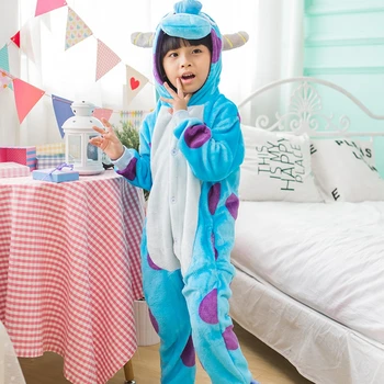 Lapsed, Poiss, Tüdruk Monster Kostüüm Kigurumi Multikas Loomade Halloween Fancy Laste Cosplay Kleit Pajama