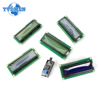 LCD1602 LCD moodul Sinine/Kollane Roheline Ekraan 3.3 V 5V LCD Ekraan Moodul IIC/I2C Liides, Juhatuse Adapter Plaat PCF8574 Arduino jaoks